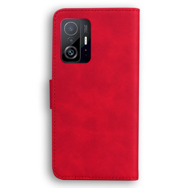 Folio Deksel Til Xiaomi 11T / 11T Pro Skin-touch Butterfly