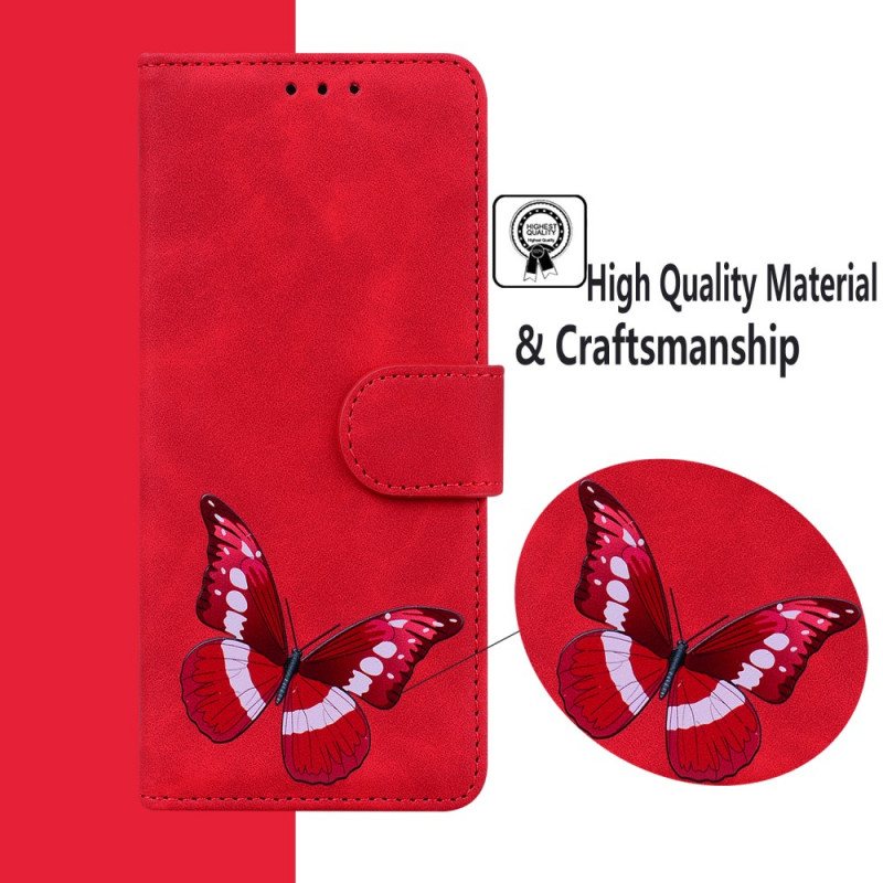 Folio Deksel Til Xiaomi 11T / 11T Pro Skin-touch Butterfly