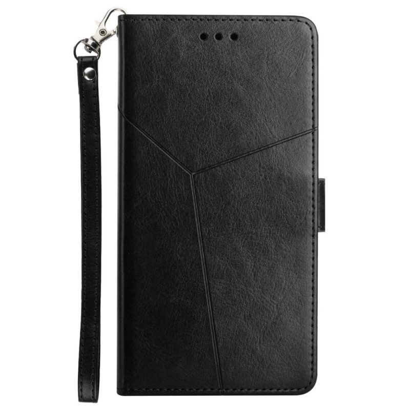 Folio Deksel Til Xiaomi 11T / 11T Pro Stil Leather Geo Y Design