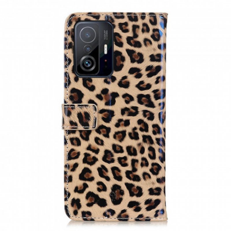 Lærdeksel Til Xiaomi 11T / 11T Pro Vanlig Leopard