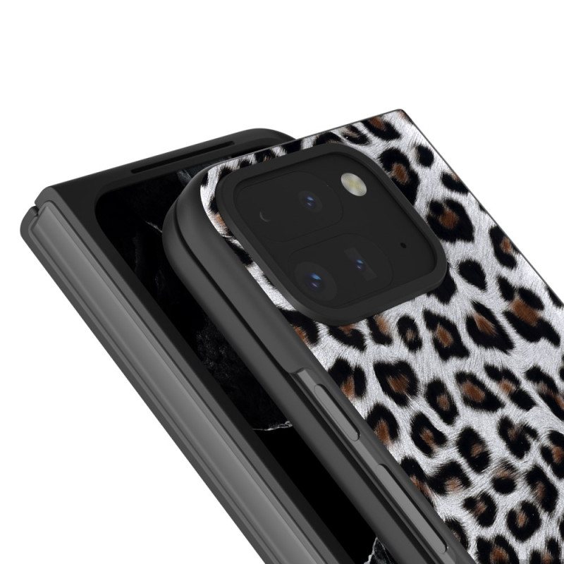 Deksel Google Pixel 9 Pro Fold Leopardmønster Beskyttelse Deksel