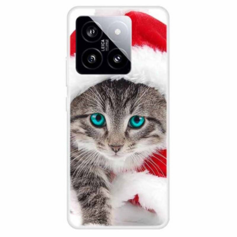 Deksel Xiaomi 14 Mobildeksel Julekatt