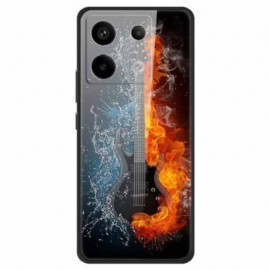 Deksel Til Xiaomi Redmi Note 13 Pro 5g Herdet Glassgitar Av Is Og Ild