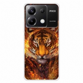 Deksel Xiaomi Redmi Note 13 Pro 5g Tiger I Flamme Beskyttelse Deksel