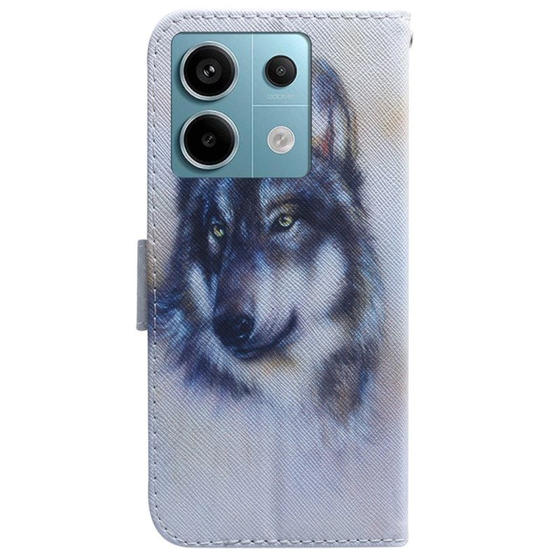 Folio Deksel Xiaomi Redmi Note 13 Pro 5g Akvarellhund