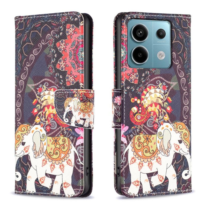 Folio Deksel Xiaomi Redmi Note 13 Pro 5g Indisk Elefant