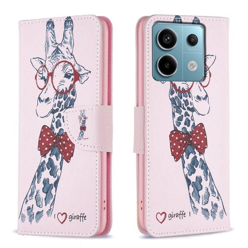 Folio Deksel Xiaomi Redmi Note 13 Pro 5g Intello Giraffe