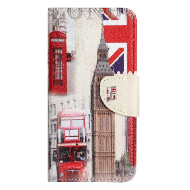 Folio Deksel Xiaomi Redmi Note 13 Pro 5g London Life Beskyttelse Deksel