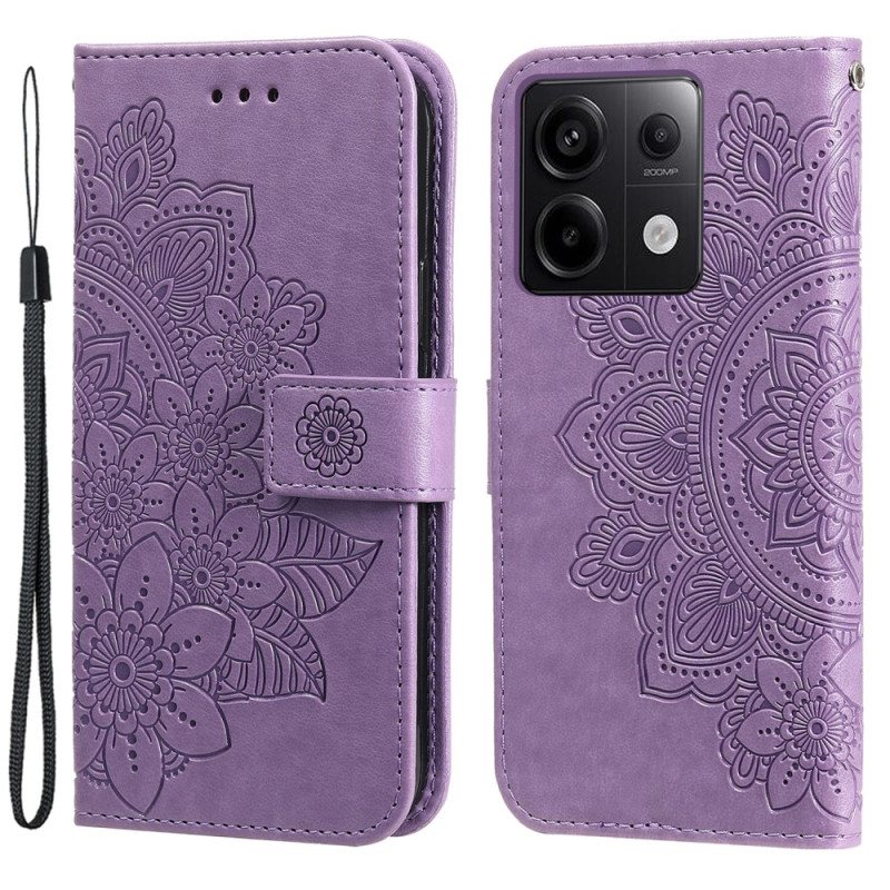 Folio Deksel Xiaomi Redmi Note 13 Pro 5g Mandala Med Snor