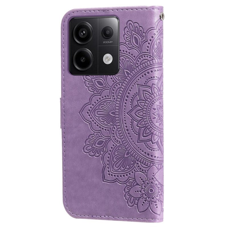 Folio Deksel Xiaomi Redmi Note 13 Pro 5g Mandala Med Snor