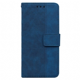 Folio Deksel Xiaomi Redmi Note 13 Pro 5g Strappy Vevd Mønster