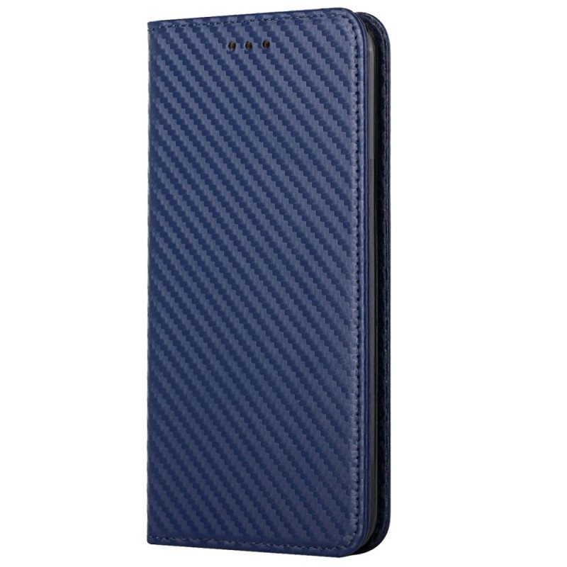 Beskyttelse Deksel Til iPhone 14 Pro Med Kjede Folio Deksel Strappy Carbon Fiber Style