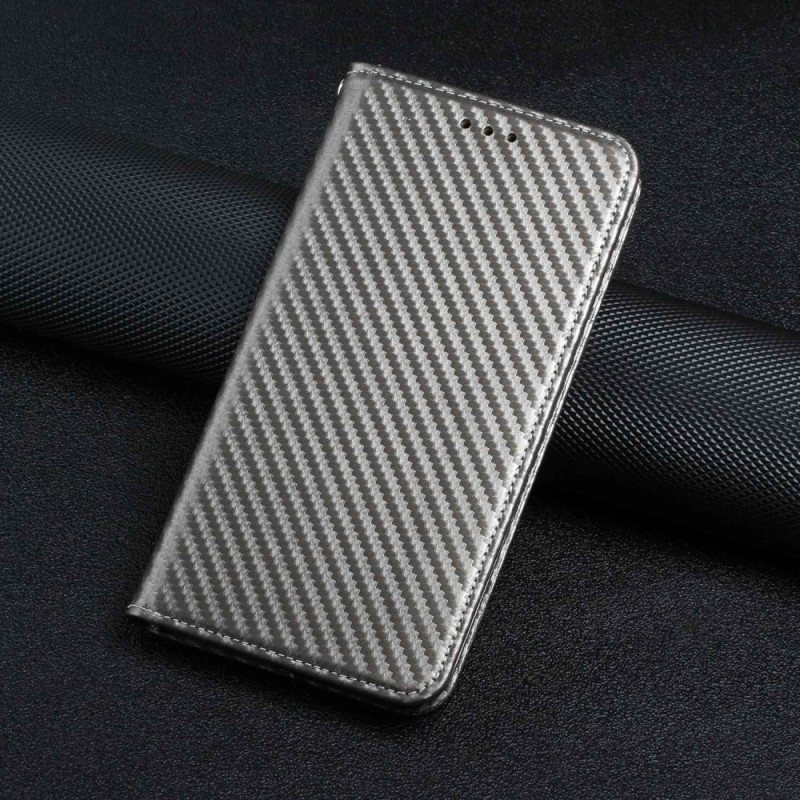 Beskyttelse Deksel Til iPhone 14 Pro Med Kjede Folio Deksel Strappy Carbon Fiber Style