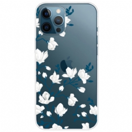 Deksel Til iPhone 14 Pro Sømløse Hvite Blomster