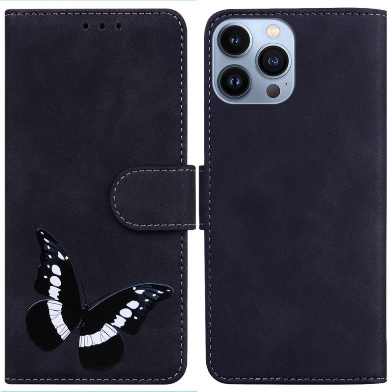 Folio Deksel Til iPhone 14 Pro Butterfly Elegance