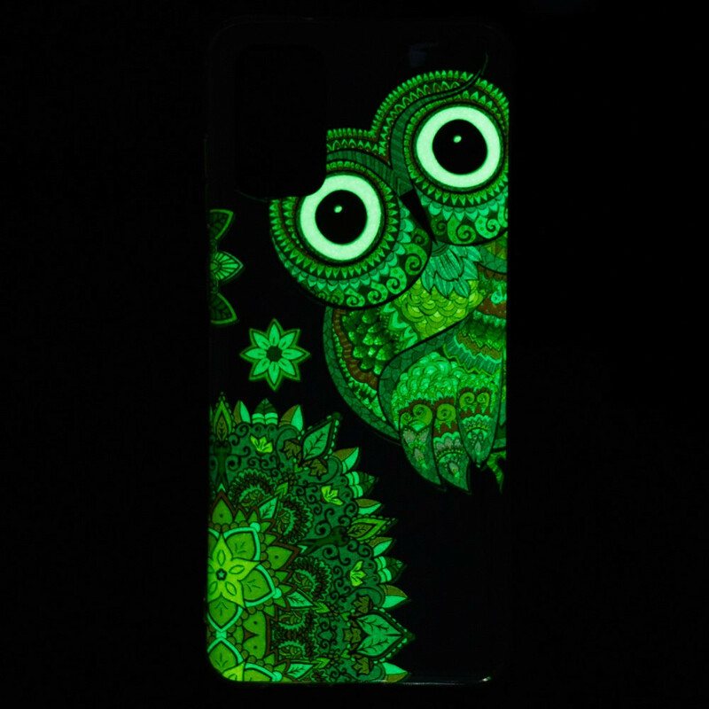 Deksel Til Samsung Galaxy S20 Plus / S20 Plus 5G Fluorescerende Ugle Mandala