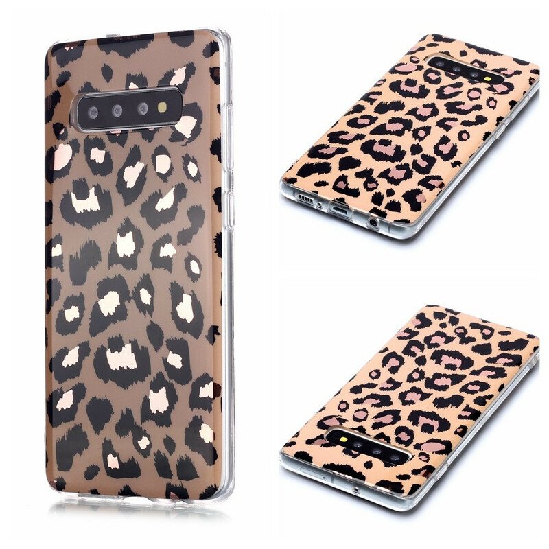 Deksel Til Samsung Galaxy S20 Plus / S20 Plus 5G Marmor I Leopardstil