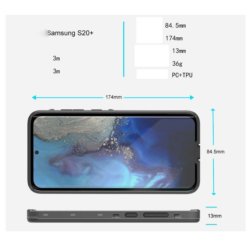 Deksel Til Samsung Galaxy S20 Plus / S20 Plus 5G Vanntett 2m Redpepper