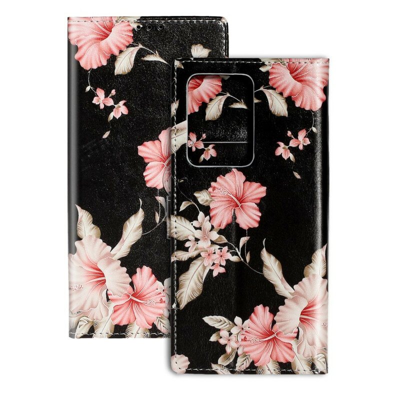 Folio Deksel Til Samsung Galaxy S20 Plus / S20 Plus 5G Designer Blomster