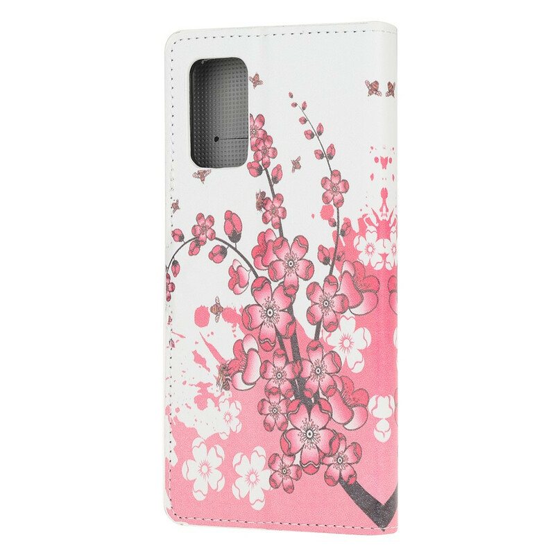 Folio Deksel Til Samsung Galaxy S20 Plus / S20 Plus 5G Tropiske Blomster