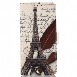 Folio Deksel Til Poco M4 5G Eiffeltårnet