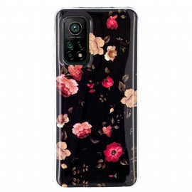 Deksel Til Xiaomi Mi 10T / 10T Pro Fluorescerende Blomsterserie