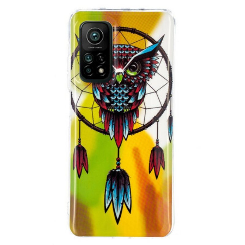 Deksel Til Xiaomi Mi 10T / 10T Pro Fluorescerende Owl Dream Catcher