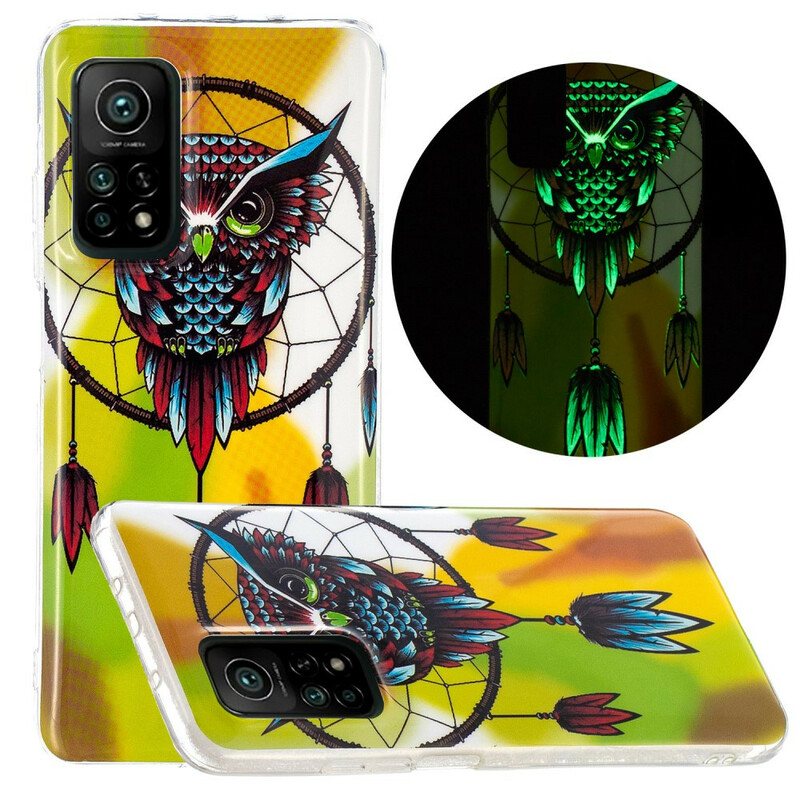 Deksel Til Xiaomi Mi 10T / 10T Pro Fluorescerende Owl Dream Catcher