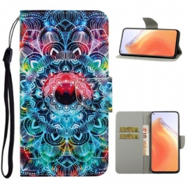 Folio Deksel Til Xiaomi Mi 10T / 10T Pro Med Kjede Prangende Strappy Mandala