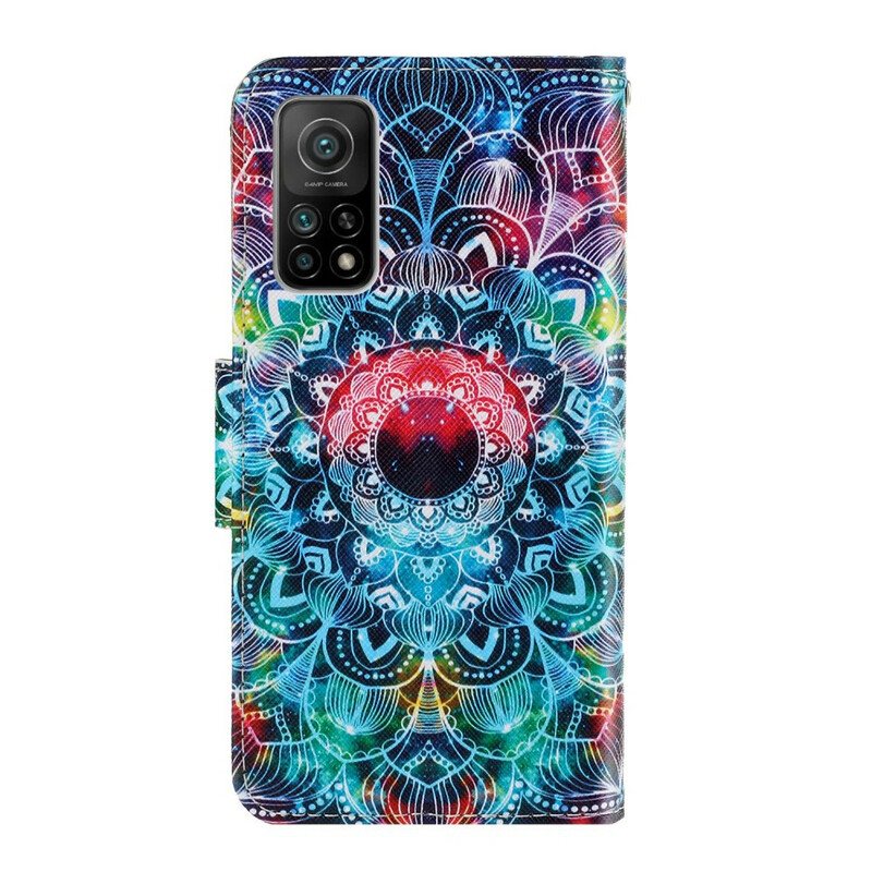 Folio Deksel Til Xiaomi Mi 10T / 10T Pro Med Kjede Prangende Strappy Mandala