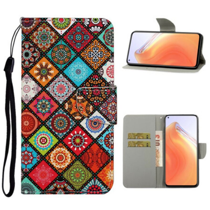 Folio Deksel Til Xiaomi Mi 10T / 10T Pro Patchwork Mandalaer Med Snor