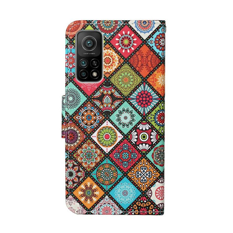 Folio Deksel Til Xiaomi Mi 10T / 10T Pro Patchwork Mandalaer Med Snor