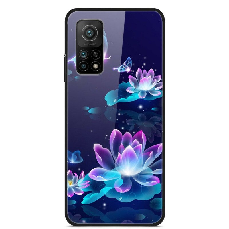 Mobildeksel Til Xiaomi Mi 10T / 10T Pro Fancy Flowers Herdet Glass