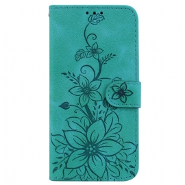 Folio Deksel iPhone 16 Plus Blomster