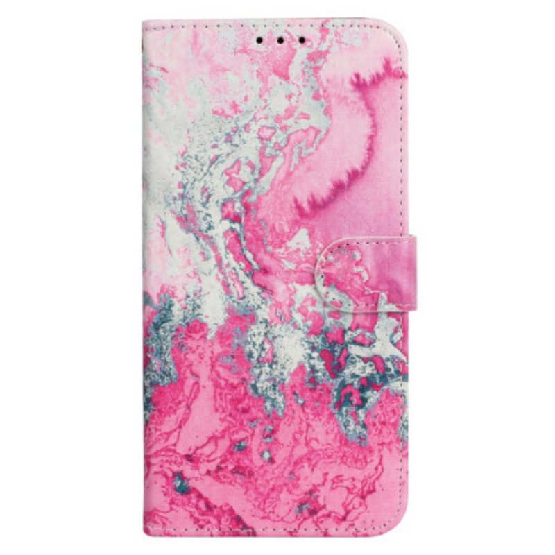 Folio Deksel iPhone 16 Plus Marinerosa Marmor