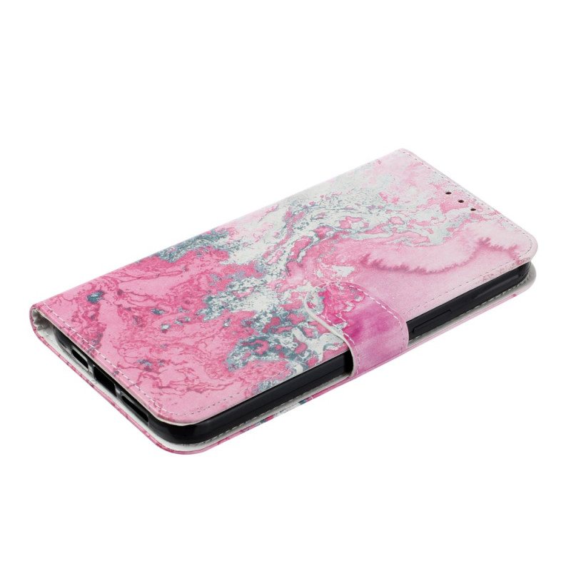 Folio Deksel iPhone 16 Plus Marinerosa Marmor