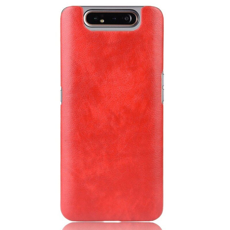 Deksel Til Samsung Galaxy A80 / A90 Litchi Skinneffekt