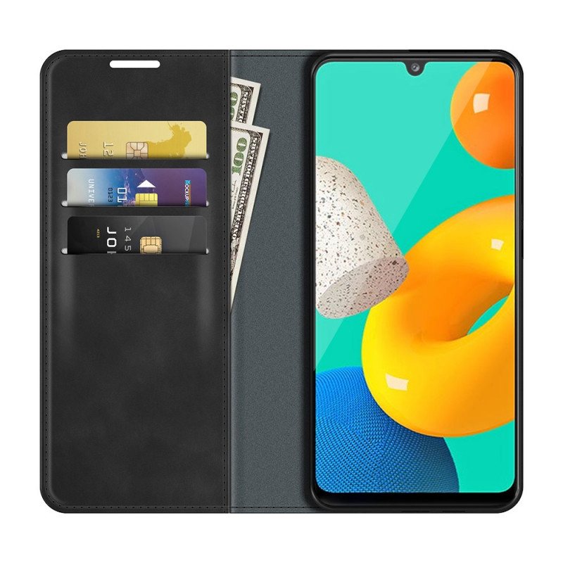 Beskyttelse Deksel Til Samsung Galaxy M32 Folio Deksel Stil Skinndesign