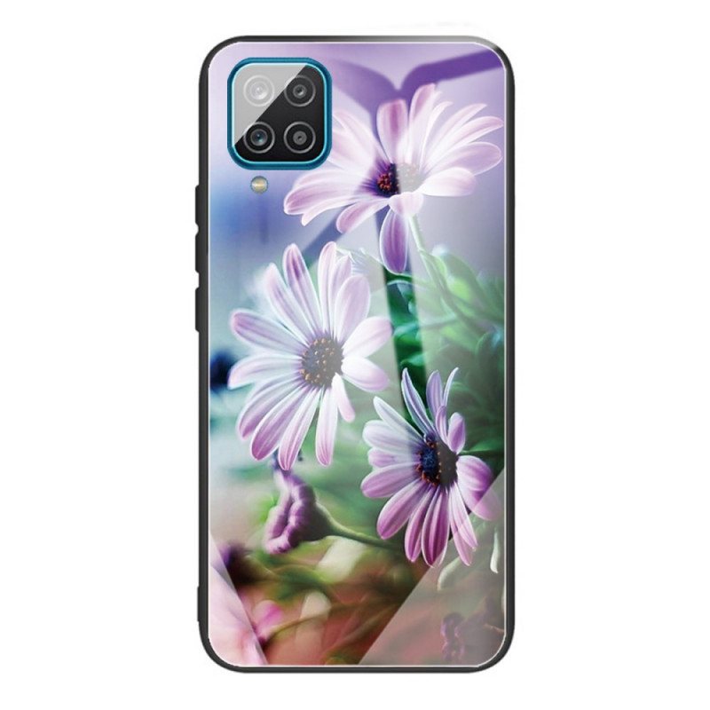 Deksel Til Samsung Galaxy M32 Herdet Glass Blomster