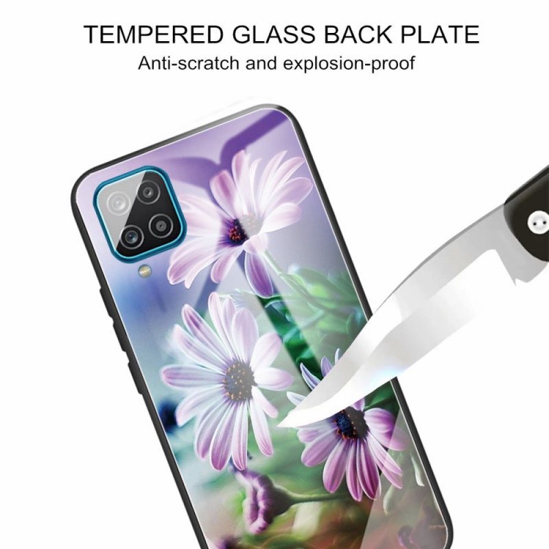 Deksel Til Samsung Galaxy M32 Herdet Glass Blomster