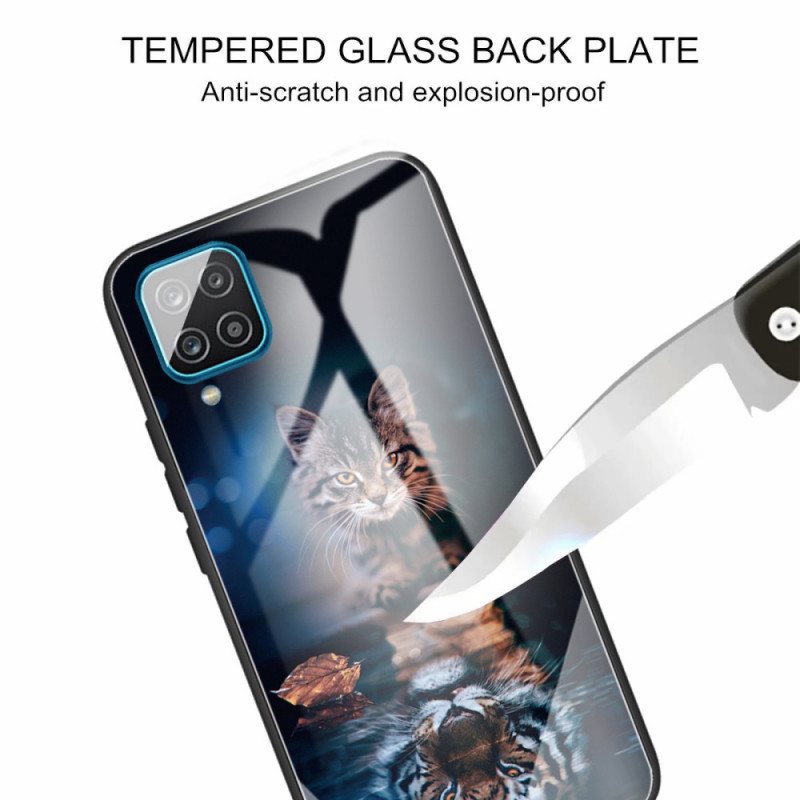 Deksel Til Samsung Galaxy M32 Mitt Tiger Herdet Glass