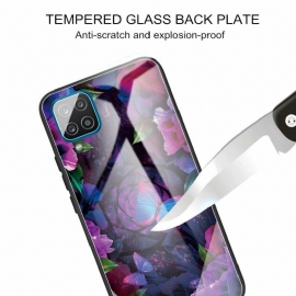 Deksel Til Samsung Galaxy M32 Sommerfuglvariasjon Herdet Glass