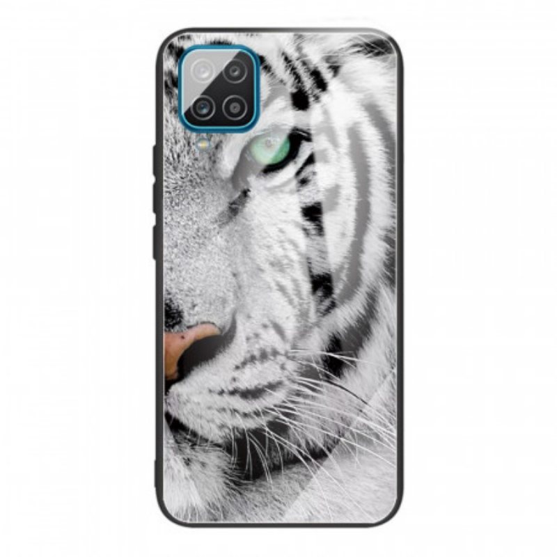 Mobildeksel Til Samsung Galaxy M32 Tiger Herdet Glass