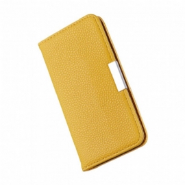 Beskyttelse Deksel Til Samsung Galaxy S21 Plus 5G Folio Deksel Litchi Ultra Chic I Kunstskinn