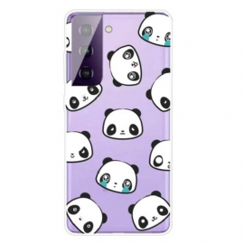 Deksel Til Samsung Galaxy S21 Plus 5G Sømløse Sentimentale Pandaer