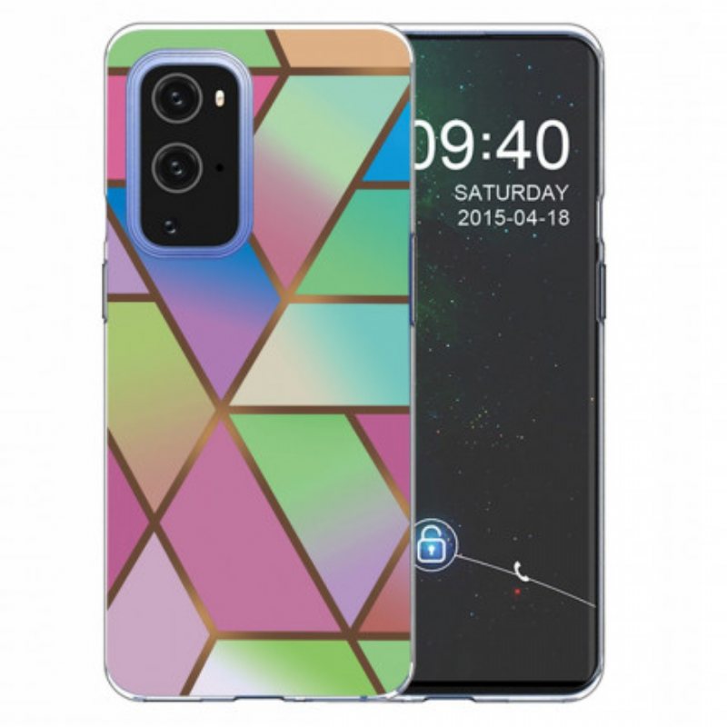 Deksel Til OnePlus 9 Geometrisk Marmor