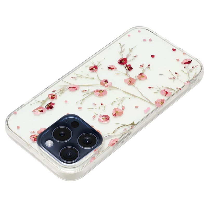 Deksel iPhone 16 Pro Mobildeksel Blomster