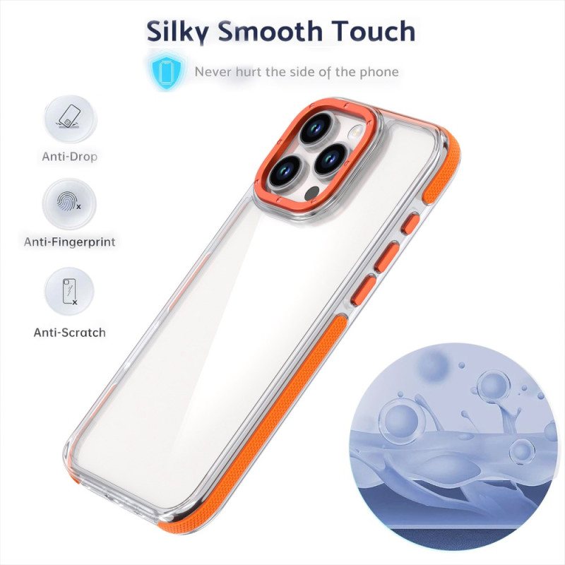 Deksel iPhone 16 Pro Transparent Anti-drop