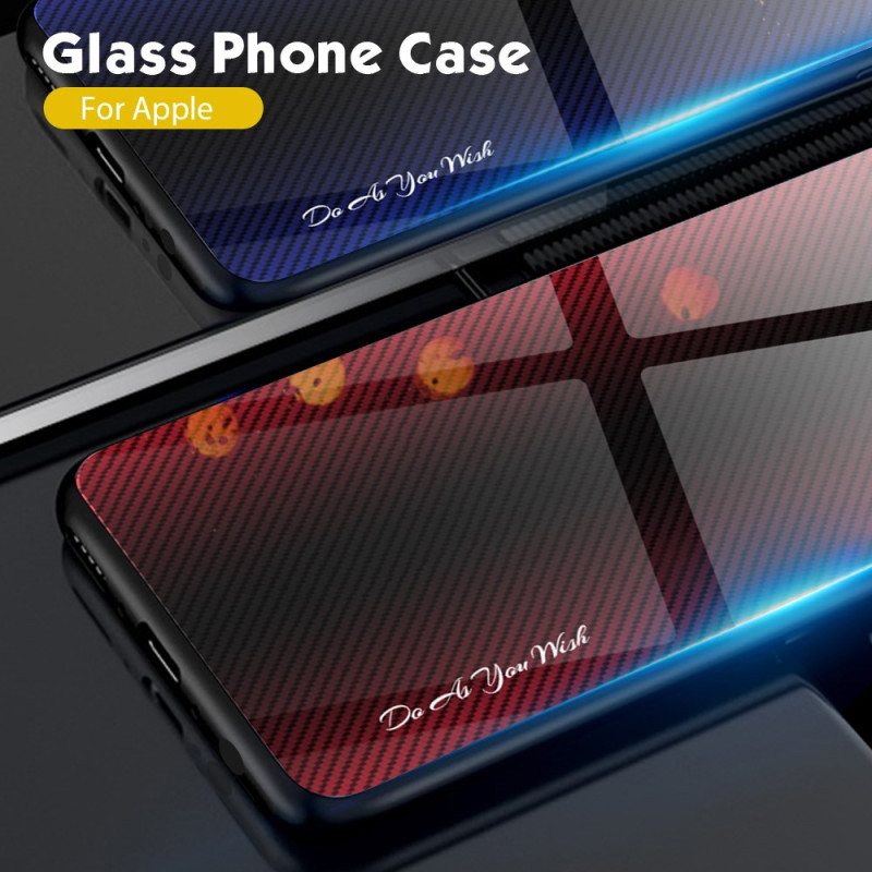 Deksel Til iPhone 16 Pro Karbonfiber Herdet Glass