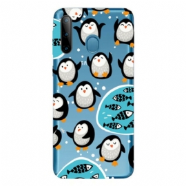 Deksel Til Samsung Galaxy M11 Pingviner Og Fisker
